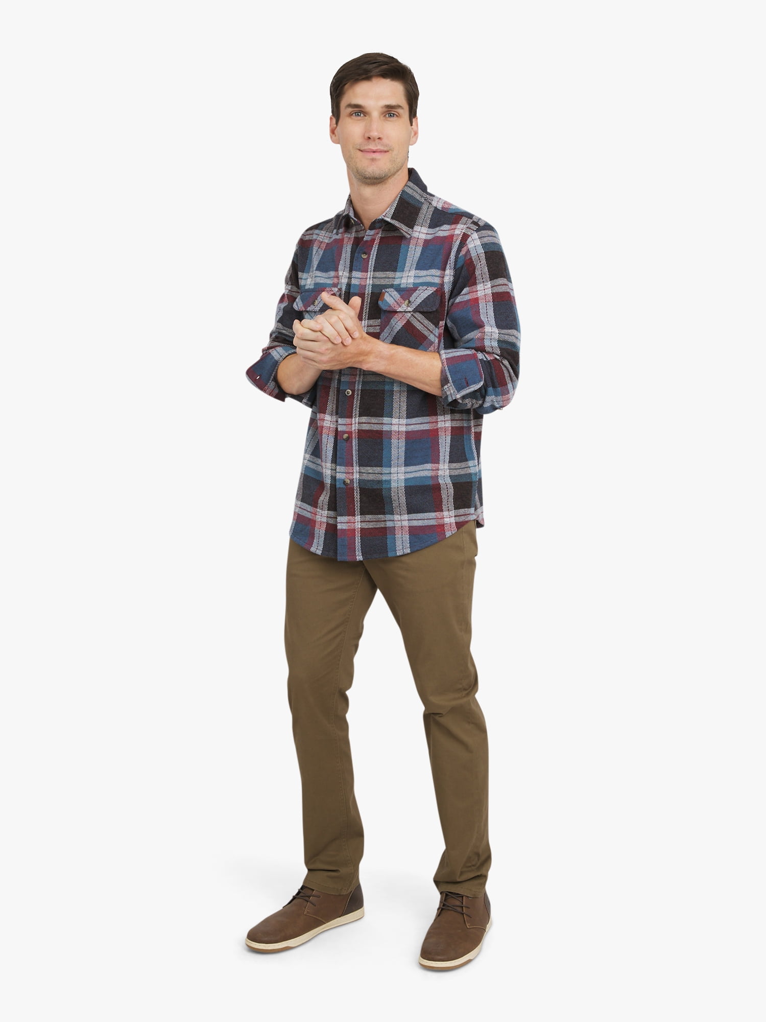 Chaps Men's & Big Men's Lakeland Flannel Shirt, Sizes S-3XL