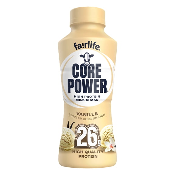 Core Power Protein Shake with 26g Protein by fairlife Milk, Vanilla, 14 fl oz