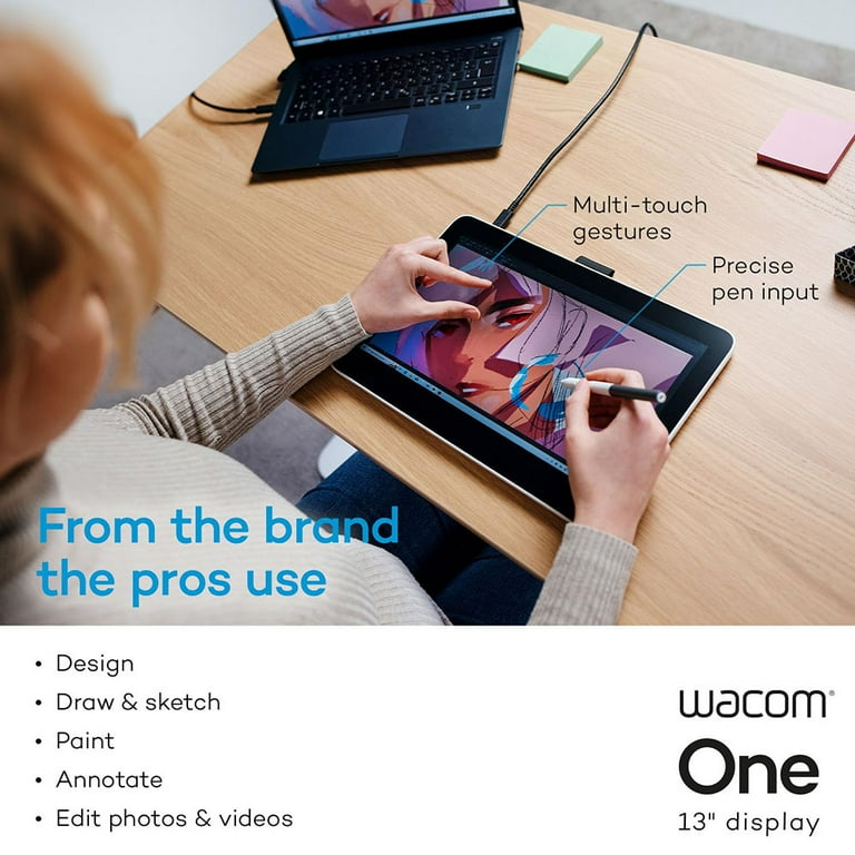 Wacom DTH134W0A One 13 HD Touch Pen Tablet with 13.3