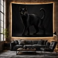 thumbnail image 6 of Sleek Uniform Standing with Quarter Profile Facing Left, Playful Illustration for Cat Lovers, Animal Wall Decor, Housewarming Gift, Tapestry Wall Hanging for Bedroom and Dorm, 6 of 7