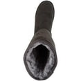 thumbnail image 6 of ABSOLUTE FOOTWEAR Womens Easy Slip On Warm Winter Cosy Outdoor Boot with Thick Faux Fur Inners - Dark Grey - US 9, 6 of 7