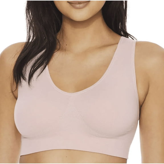 RHONDA SHEAR Dusty Pink Ahh Seamless Leisure Bra, US Small, UK Small, NWOT