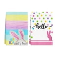 thumbnail image 3 of 2pcs Easter Kitchen Towels, Absorbent Hand Towels, Easter Decorations for Home, Tea Towels Dish Cloths for Cooking Baking Cleaning, Spring Easter Themed Kitchen Decor, 25.9*17.7in, A, 3 of 6