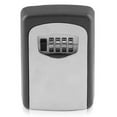 Black + Gery Wall Mounted Key Safe Box Outdoor Durable Key Storage