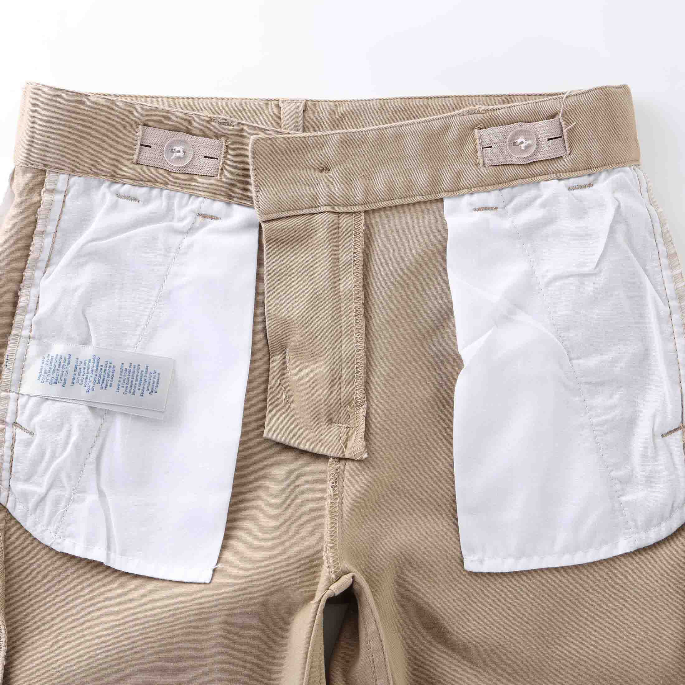Bienzoe Girls Cotton Stretchy Adjustable Waist School Uniform Pants 