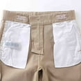thumbnail image 6 of Bienzoe Girl's Cotton Stretchy Adjustable Waist School Uniform Pants Khaki 14, 6 of 9