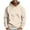 Khaki, variant on SGFCWSX Mens Oversized Hoodie Men Fleece Lined with Drawstring Hood Casual Graphic Pullover Sweatshirt Pink Size 2XL