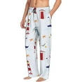 thumbnail image 6 of Hirioo Nautical Lighthouse Sailboat for Men's PJ Pajama Pants Sleep Pants Men's Home Trousers with Pockets,S-3XL-Small, 6 of 6