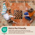 thumbnail image 4 of Design&I 2'x3' Ultra Soft Door Mat, Boho Layout Distressed Vintage Scroll Border Geometric Southwestern None Fluffy Washable Easy Care Indoor rug for Bedside Entryway, 4 of 7
