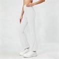 thumbnail image 6 of Hurxie Bootcut Leggings for Girls High Waist Soft Stretch Women Yoga Pants Teen Dance Running White,7-8Years, 6 of 7