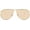 Gold Frame/ Champagne Lenses, variant on Aviator Sunglasses for Women 70s Metal Frame Large Square Retro Shield Big Female Shades