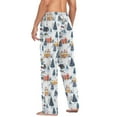 thumbnail image 7 of joogoo Men's Pajama Pants Christmas Snow Scene Soft Long Sleep Lounge Pjs Bottoms M, 7 of 7