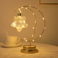 thumbnail image 4 of Vikakiooze 2023 Promotion on sale, Iron Decorative Lamp, Battery Powered Iron Decorative Lamp Table Lamp, Warm Light LED Lamp Winding Iron Decorative Lamp Birthday Christmas, 4 of 9