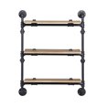 thumbnail image 2 of XYTRES Brantley Wall Rack w/5 Shelves in Oak & Sandy Black Finish AC00738, 2 of 3