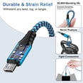 thumbnail image 5 of Android Charger Cable,Micro USB Cable 2 Pack 6FT USB A to Micro Cable with 2-Pack USB Wall Charger, KIGPOZI Fast Charging USB Plug Compatible with Samsung Galaxy S7 S6 J8 J7 Note 5,Kindle, LG (Blue), 5 of 8