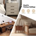thumbnail image 7 of Modern Storage End Table with Hidden Drawer Charging Station Side for Living Room Oak, 7 of 7