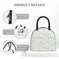 thumbnail image 4 of Disketp Daisies Flowers Bolsa Térmica para Almuerzo, Lonchera con Abertura Amplia y Gran Capacidad, Organizador Reutilizable para Mujeres, Hombres y Adultos, 4 of 6