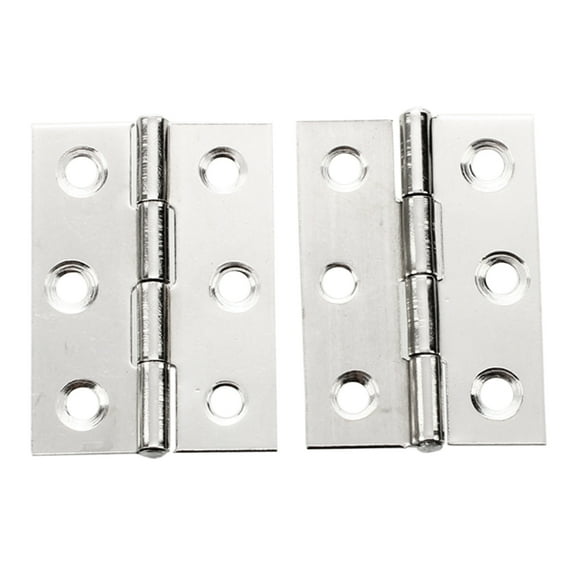 New Arrivals 2pcs Stainless Steel 2 Inch 4.4x3.1cm Cabinet Door Hinges Hardware