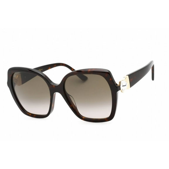 Jimmy Choo MANON/G/S 0086 HA Women's Havana Butterfly Sunglasses
