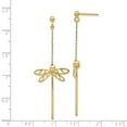 thumbnail image 2 of Beautiful Leslie's 14K Polished Dragonfly Post Dangle Earrings, 2 of 2