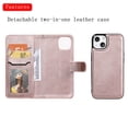 thumbnail image 4 of Allytech iPhone 13 Case Wallet, Premium PU Leather Detachable Magntic Back Cover Shell Shockproof Protective Kickstand Cards Holder Wallet Cover for Apple iPhone 13 6.1", Rosegold, 4 of 8