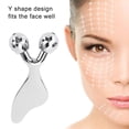 thumbnail image 3 of Facial Massage Roller, Double Ball Face Massager Y Shape Design Convenient Use Comfortable Fit  for Daily Skin Care, 3 of 8