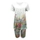 thumbnail image 4 of Puntoco Blusa de manga corta con cuello en V para mujer, pantalones cortos, conjuntos de traje casual, liquidación Puntoco Puntoco-3109, 4 of 4