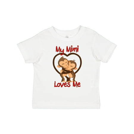 

Inktastic My Mimi Loves Me Monkey Gift Toddler Boy or Toddler Girl T-Shirt