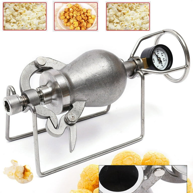 Mini Hand Popcorn Machine Traditional Old-Fashioned Popcorn Machine Retro  Hand Crank Stainless Steel Popcorn Machine Capacity 80-140 Ordinary Corn