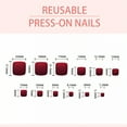 thumbnail image 2 of RAGUPEL 24Pcs Toe Press on Nails Cat-Eye Style All-Day Comfort Acrylic Nail Tips Solid Color Nail Tips Nail Tips Square with Comes Includes Mini Glue for Women Style1, 2 of 7