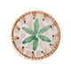 thumbnail image 5 of Posavasos de ratán hecho a mano, portavasos de té, tapete decorativo bohemio, mantel individual para manualidades Verde, 5 of 9