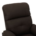 thumbnail image 5 of vidaXL Electric Massage Chair Dark Brown Fabric, 5 of 5