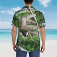 thumbnail image 6 of Sloth Hawaiian Shirts For Men, Summer Short-Sleeve Relaxed-Fit Button-Down Shirts X-Large, 6 of 9