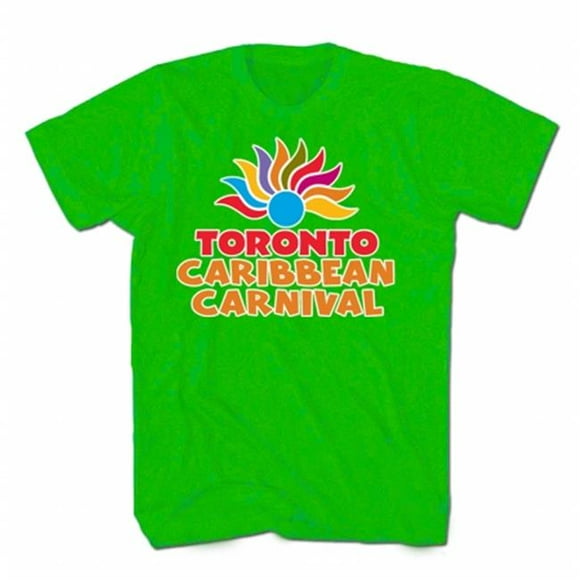 GDC-GameDevCo Ltd. TCC-95080XL Toronto Caribbean Carnival Adult T-Shirt, Lime, Arch Logo, XL
