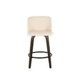 thumbnail image 3 of LumiSource Brown Toriano 26" Fixed Height Counter Stool - Set of 2, 3 of 7
