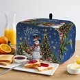 thumbnail image 2 of Toaster Cover 2 Slice, Navy Blue Christmas Dustproof Bakeware Oven Protector with Top Hook, Snowman Xmas Tree Snowflake Gifts Elk Waterproof Small Kitchen Appliance Toasters Dust Cover, 11"x6"x8", 2 of 9