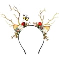 thumbnail image 3 of Diadema LED brillante para fiesta de mujeres y niñas, alce, baya, asta, rama de árbol iluminada, Cosplay, Decoración de cumpleaños, Festival de Halloween, 3 of 4