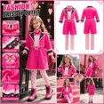thumbnail image 4 of Descendant4 Halloween Costume Red and Chloe Princess Dress Movie Character Role Play Halloween Cosplay Dress Up Outfits Set for Carnival,Size 110, 4 of 9