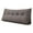 Grey, variant on Triangular Headboard Pillow - Wedge Shaped Backrest Support Pillow for Dorm Beds with Side Pockets, Reading Bolster Cushion for College Students, Bed Wedge