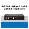 thumbnail image 1 of 8 Ports RJ45 Commutateur Ethernet 2,5 Go Commutateur Réseau Base-T 2,5G 10Gigabit, 1 of 7