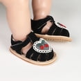thumbnail image 5 of Toddler Shoes Waterproof Sandals for Girls and Boys with Slip-Resistant, Non-Marking Outsoles and Strap Closure for Infants, Toddlers, and Kids,Black, 5 of 6