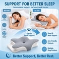 thumbnail image 6 of CARTIZMA Memory Foam Contour Pillows - Ergonomic Cervical Neck Support, Cooling, Breathable, 6 of 10