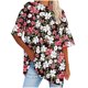 thumbnail image 2 of Fiudx Ofertas Flash Del Día Solo En Línea Camiseta Informal con Estampado de Letras para Mujer, Top de Manga Corta con Cuello Redondo y Hombros Caídos, 2 of 4