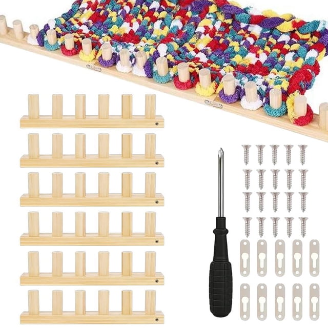 Wooden Weaving Tool Scarf Blanket Knitting Tool Handmade Braiding Tool DIY