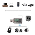 thumbnail image 5 of 2 en 1 Adaptador de audio auxiliar del altavoz del coche del transmisor del receptor inalámbrico Bluetooth 5.0, 5 of 5