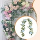 thumbnail image 5 of Guirnalda de flores artificiales de eucalipto para decoración de bodas, ventanas y paredes. Azul, 5 of 7
