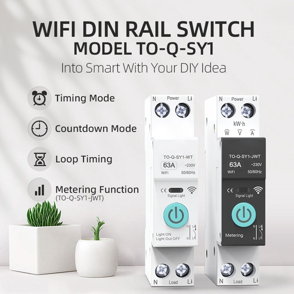 Electrical Management Din Rail Switch App Integration High-Power Devices