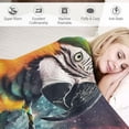 thumbnail image 3 of Orinice Parrot Sherpa Blanket Colorful Macaw Throw Blanket Super Soft Fuzzy Blanket Thick Warm Fleece Blankets for Couch Bed 60x80in, 3 of 6