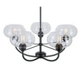 thumbnail image 2 of Cameron 5-Light Black Chandelier with Clear Glass, 2 of 4