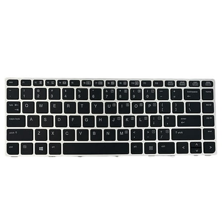 Laptop Replacement Keyboard, English with Frame Color Frame US Layout Keypad for  Folio 9470M 9480M 9480 9470